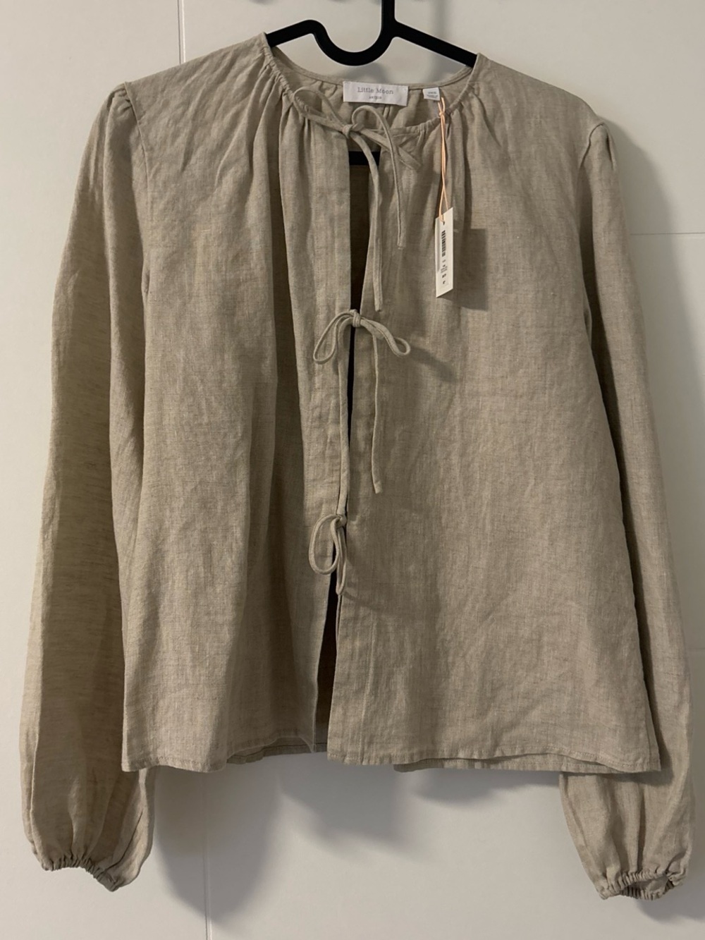 Aritzia Tybee Linen Top XXS